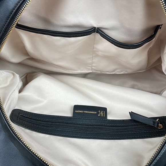 INC INTERNATIONAL CONCEPTS~KJ Dome Tote ~ Black and Gold ~ NWT! - Picture 8 of 8